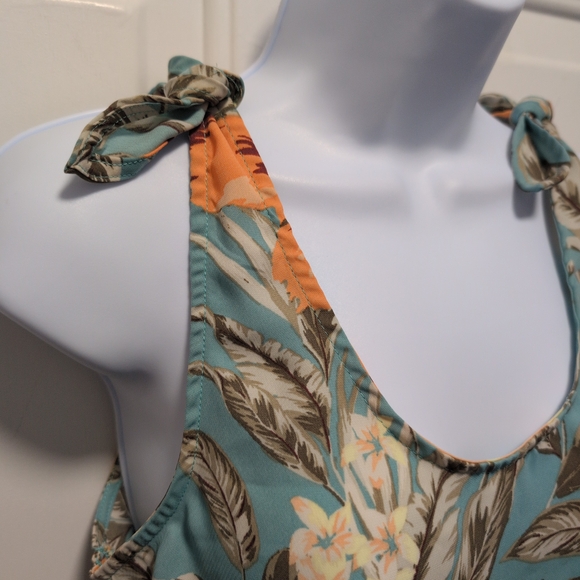 Dynamite Teal Floral Tie-Strap Camisole - Picture 4 of 8